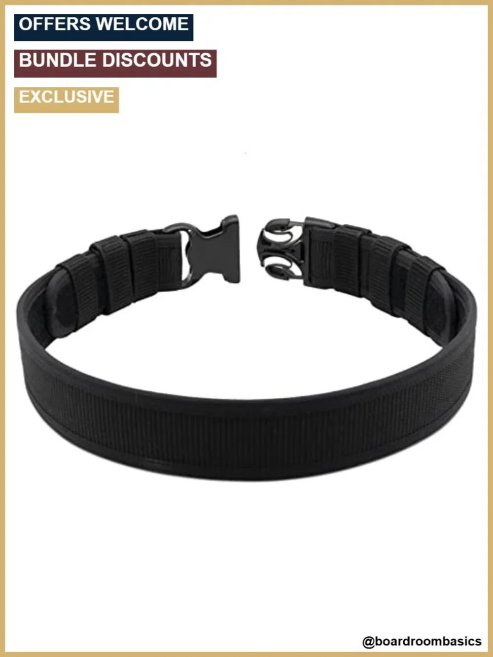 Nylon Police Duty Belt Heavy Duty Stiff Utility Belt with 4 Keepers Law